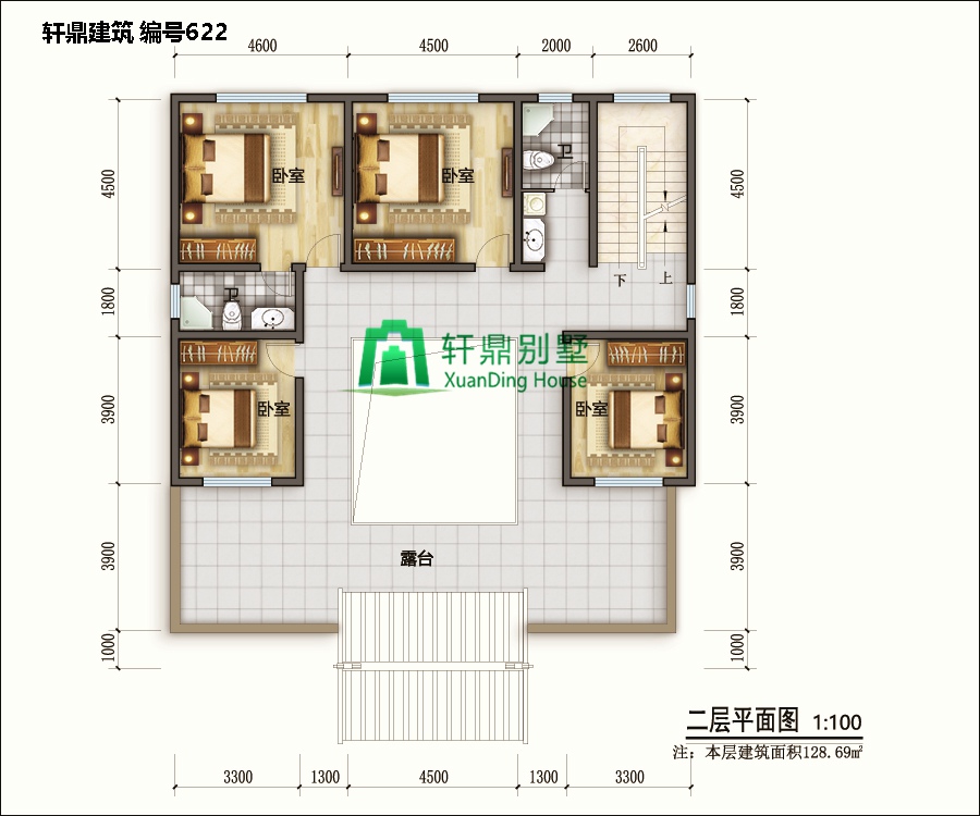 高端帶院中式自建別墅設(shè)計圖2.jpg