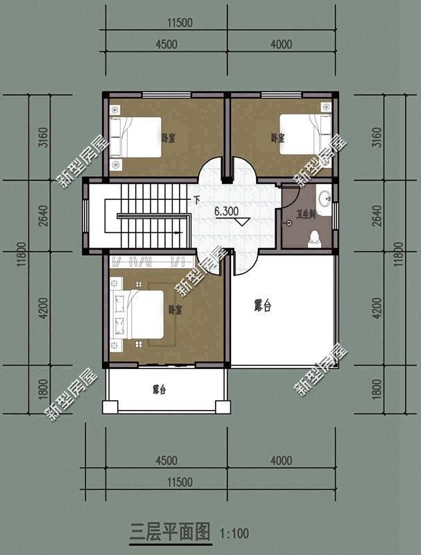 今天新型房屋為大家展示幾套帶堂屋的房屋設(shè)計(jì)圖紙，不同的人有不同的審美，不知道你會(huì)喜歡哪一套呢？