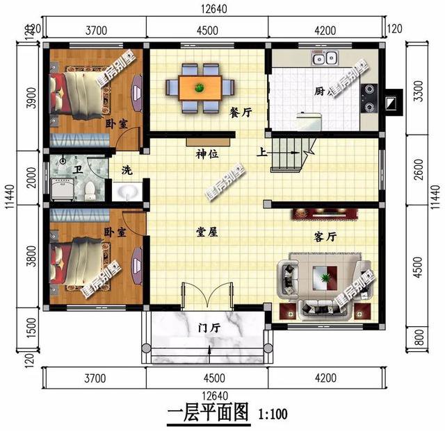 兩棟別墅外觀設(shè)計都非常漂亮，布局也是極盡合理，造價20多萬，建一棟這樣的別墅在老家，真的很有面子。