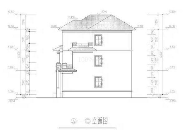 推薦一款三層的自建房，四開(kāi)間的結(jié)構(gòu)這樣的設(shè)計(jì)方案，帶立面效果圖，看起來(lái)更加的直觀!