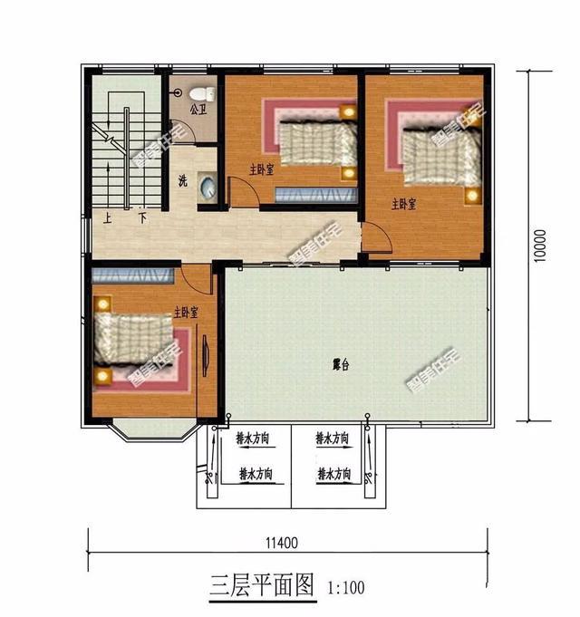 你家的別墅三層帶露臺(tái)設(shè)計(jì)嗎？既有足夠的晾曬空間，又能按照自己需求搭個(gè)玻璃房做花房，想想都很不錯(cuò)呢！