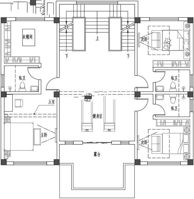 建筑為新中式風格，整體色調(diào)以簡潔的高級灰為主，與周邊環(huán)境相呼應,新中式別墅外觀更加寬敞，美麗的風景盡收眼底！