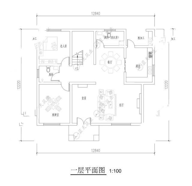 　圖紙推薦：12.8mx12.2m三層新中式圖紙，2020經(jīng)典之作，喜歡來欣賞吧！