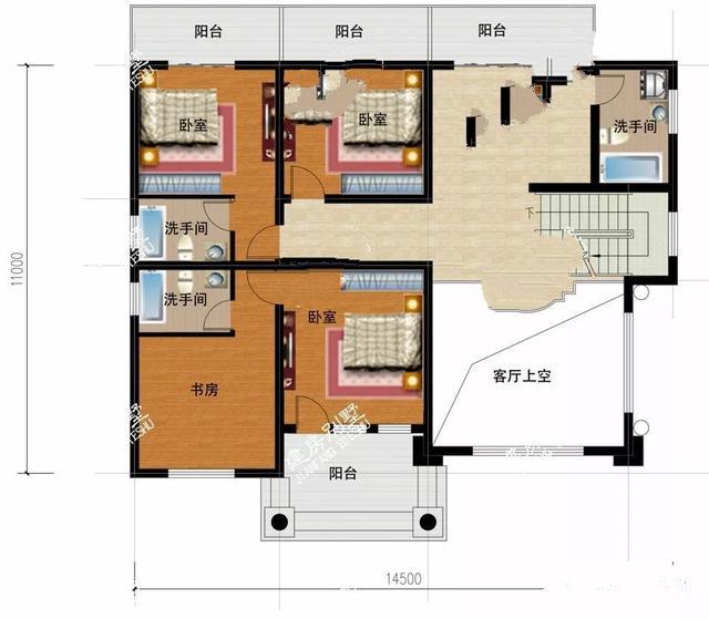 四層的鄉(xiāng)村別墅設(shè)計(jì)有斜屋頂，第一個(gè)客廳是空的，非常時(shí)尚有陽(yáng)光的房間！