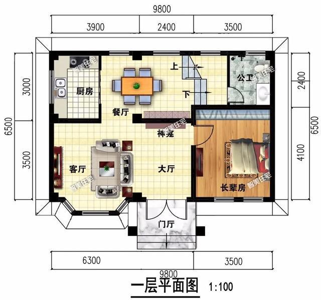 如果我家鄉(xiāng)的宅基地真的很小，那么我只能建一棟小別墅。下面兩棟農(nóng)村2層別墅，寬約9米，有3-4間室內(nèi)臥室。建設(shè)成本非常實用!