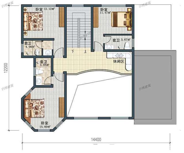 今天，我推薦這種非常大氣和實用的兩層鄉(xiāng)村別墅類型。建造它不僅能挽回面子，還能讓你更加輝煌。