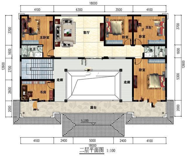 二樓1812.6米的中式庭院是村里最漂亮的建筑，令人羨慕。中國式的兩層復式住宅那一定是這個村子里最漂亮的房子，你的家人和朋友會羨慕你的家!