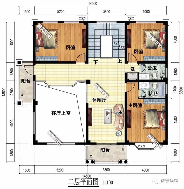 兩棟14.5米寬的四層別墅