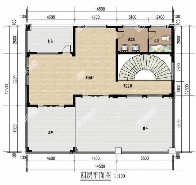 兩棟14.5米寬的四層別墅