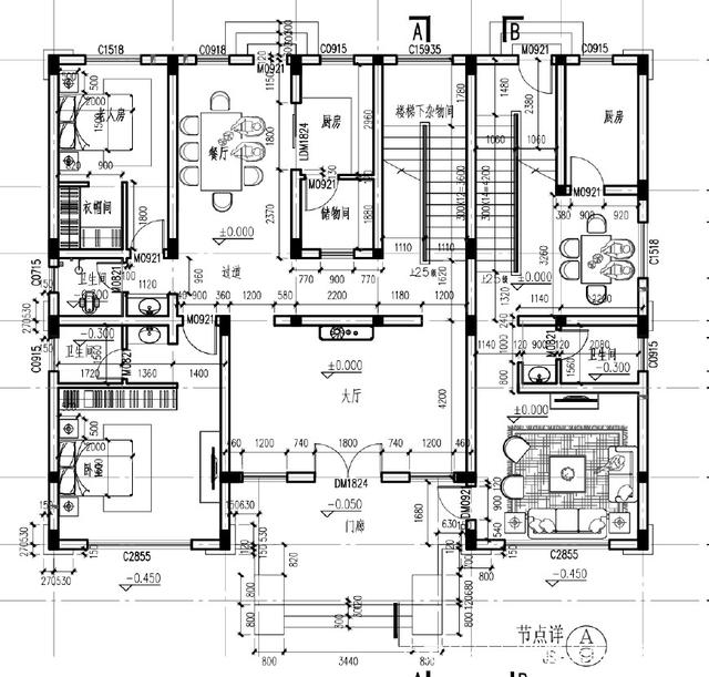 　農村地區(qū)豪華歐式三層半別墅