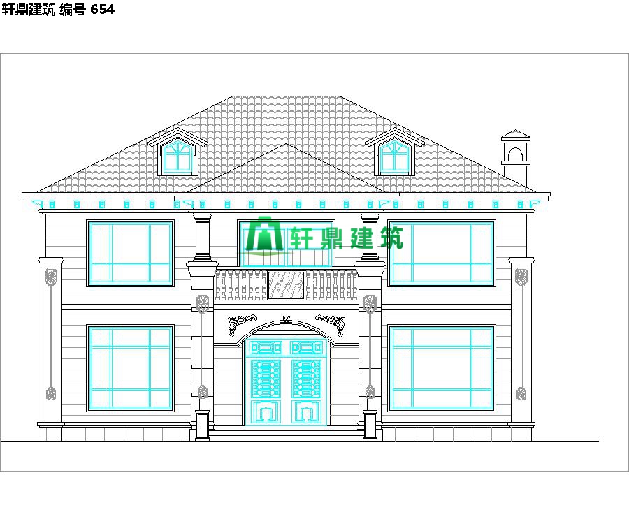 經(jīng)典小二層歐式自建別墅施工圖07.jpg