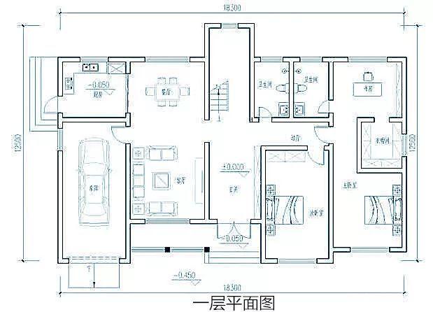 農(nóng)村一樓五棟別墅設(shè)計圖紙