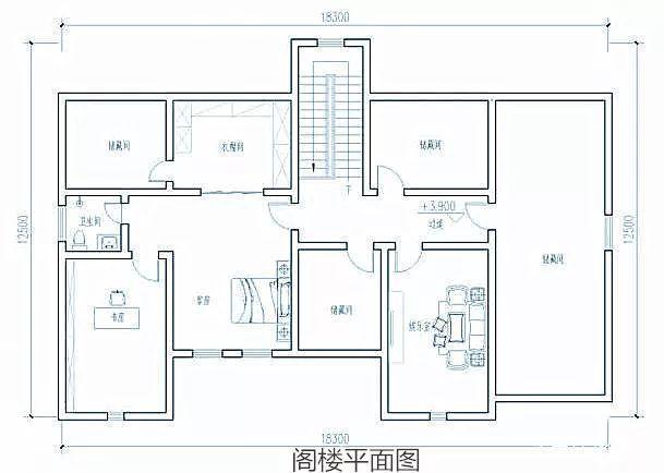 農(nóng)村一樓五棟別墅設(shè)計圖紙