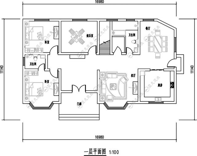 三層歐洲自建別墅設(shè)計圖紙