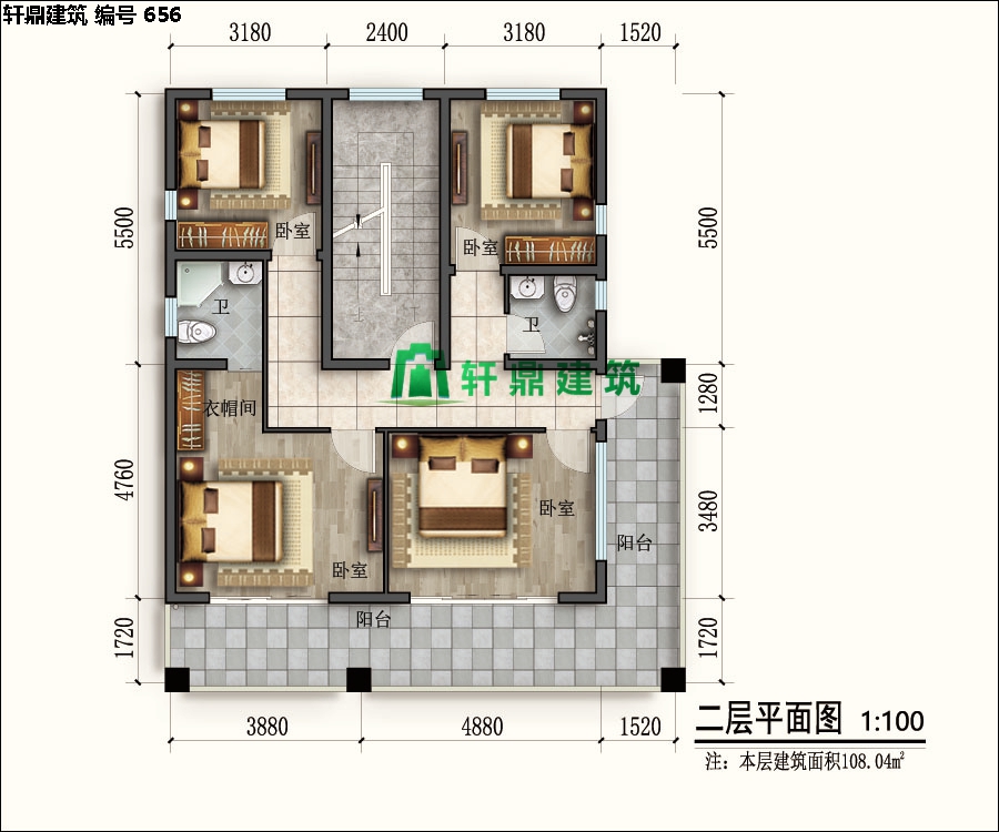 經(jīng)典四層紅磚別墅設(shè)計施工全套圖紙02.jpg