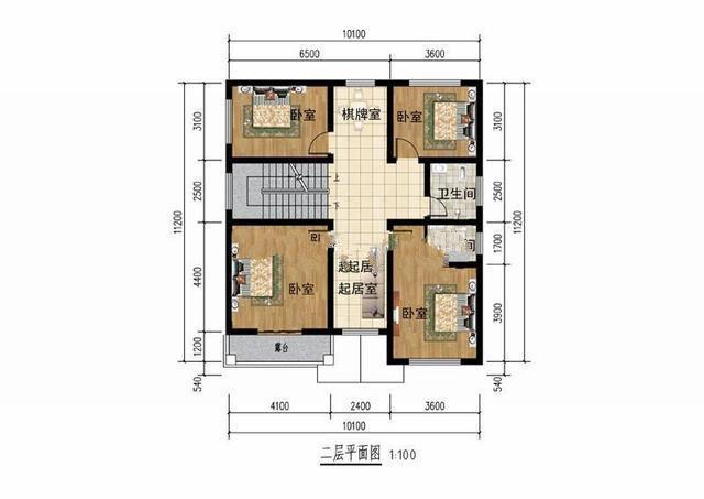 農(nóng)村15萬元二層建筑圖