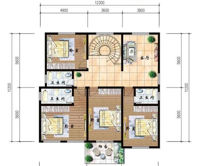 構(gòu)造簡單的二層自營住宅