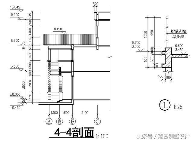 三層別墅設(shè)計(jì)圖紙，