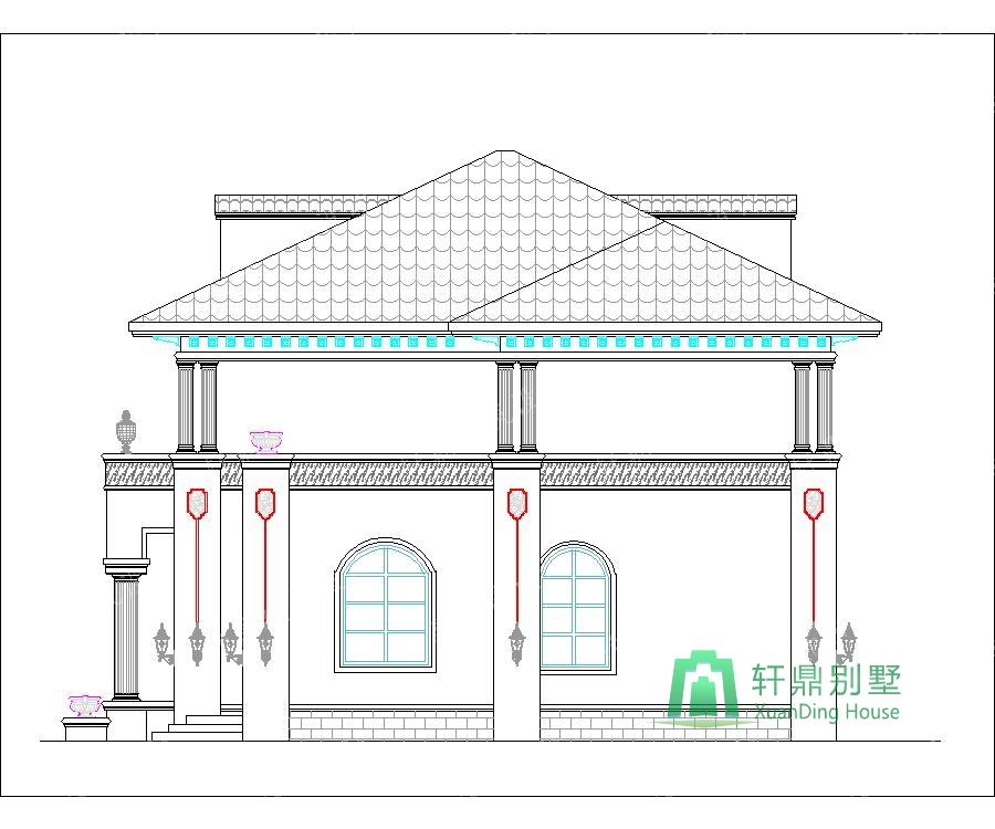 歐洲二樓別墅農(nóng)村自建住宅的設計