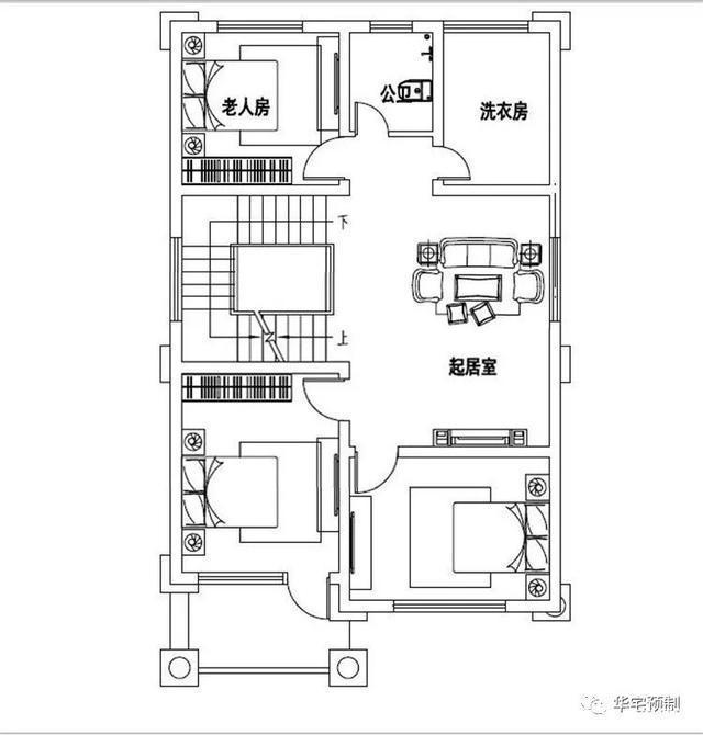 三層的古典農(nóng)村別墅設(shè)計(jì)圖