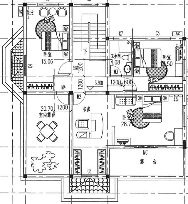 鄉(xiāng)村兩層建筑設計