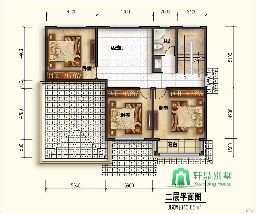 豪華二層別墅設計圖