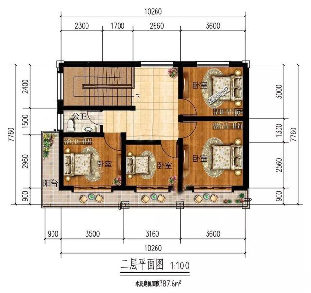 二層農(nóng)村自建房設(shè)計(jì)圖