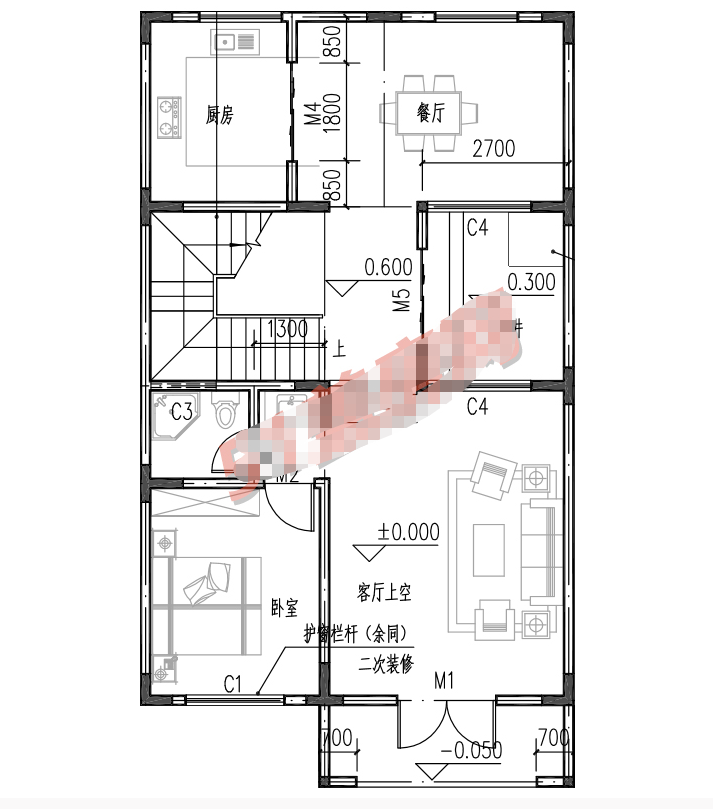 普通自建住宅的3層設(shè)計(jì)圖