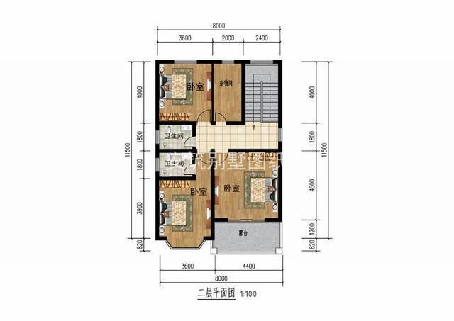 90平方米的小別墅的設計圖