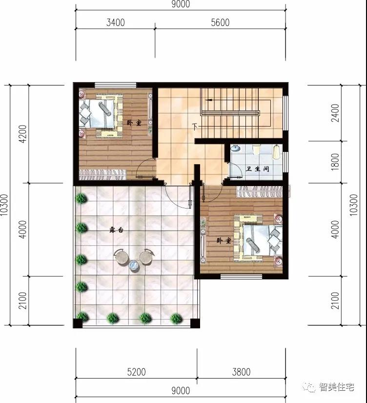 寬9米左右的自建農(nóng)村別墅