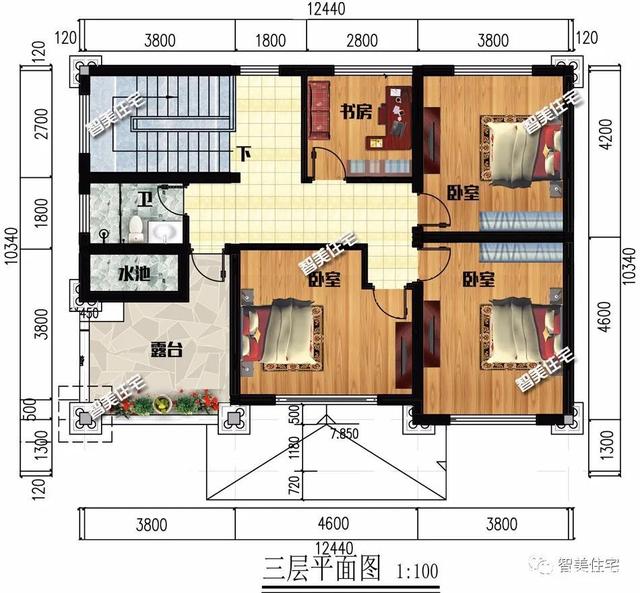 2棟農(nóng)村別墅設(shè)計(jì)圖