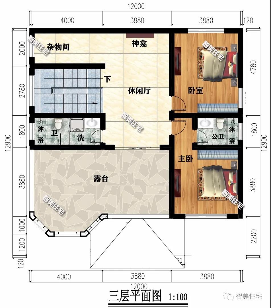 平屋頂設計的鄉(xiāng)村別墅